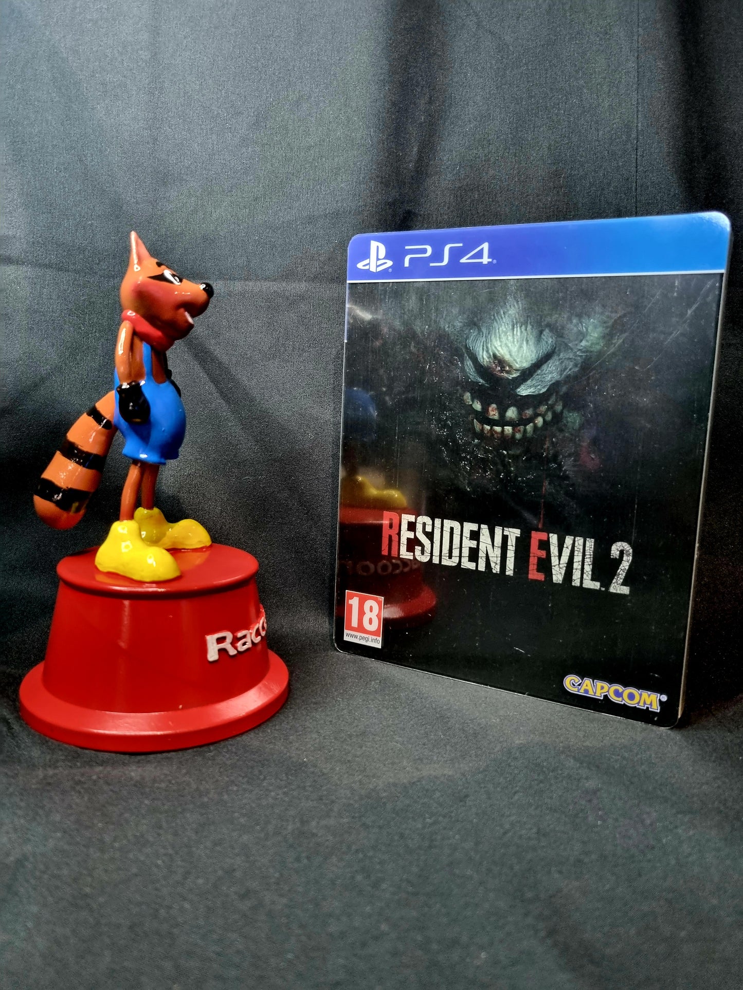 Mr Raccoon Resident Evil 2 full size Mascot 6" tall