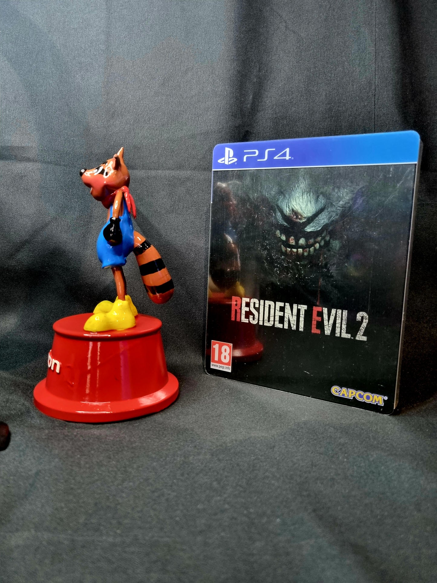 Mr Raccoon Resident Evil 2 full size Mascot 6" tall
