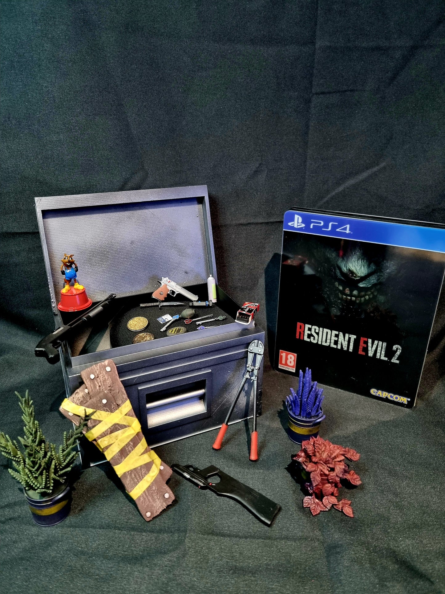 Resident Evil 1/6 item box and accessories