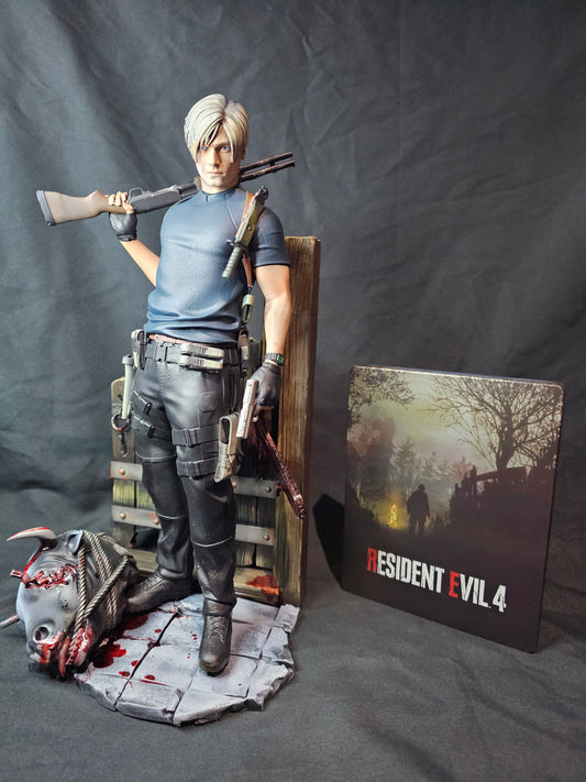 Resident Evil 4 Remake Leon Kennedy Premium Statue