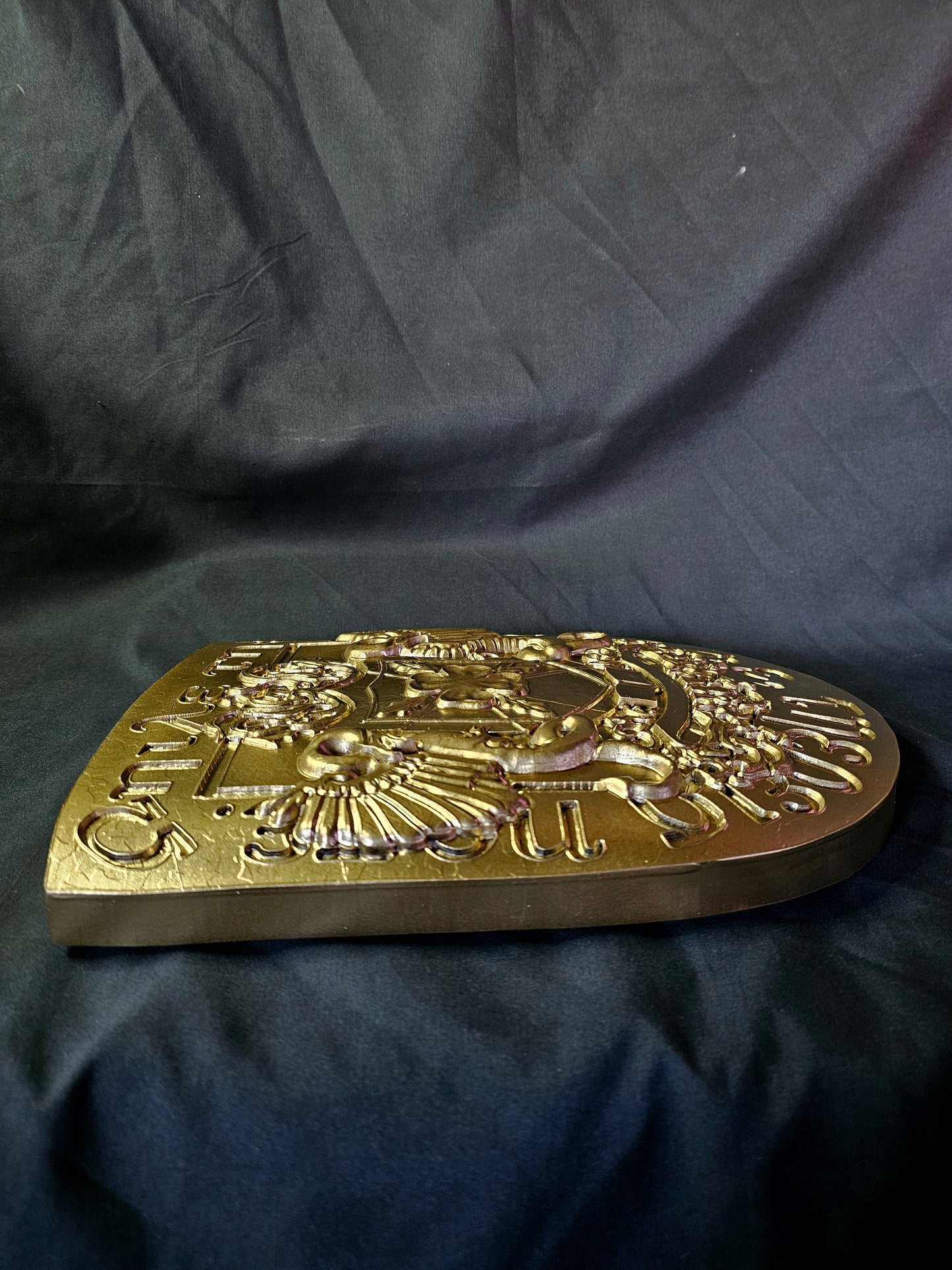 Resident Evil Spencer Mansion Wooden And Gold Emblem Life Size Prop