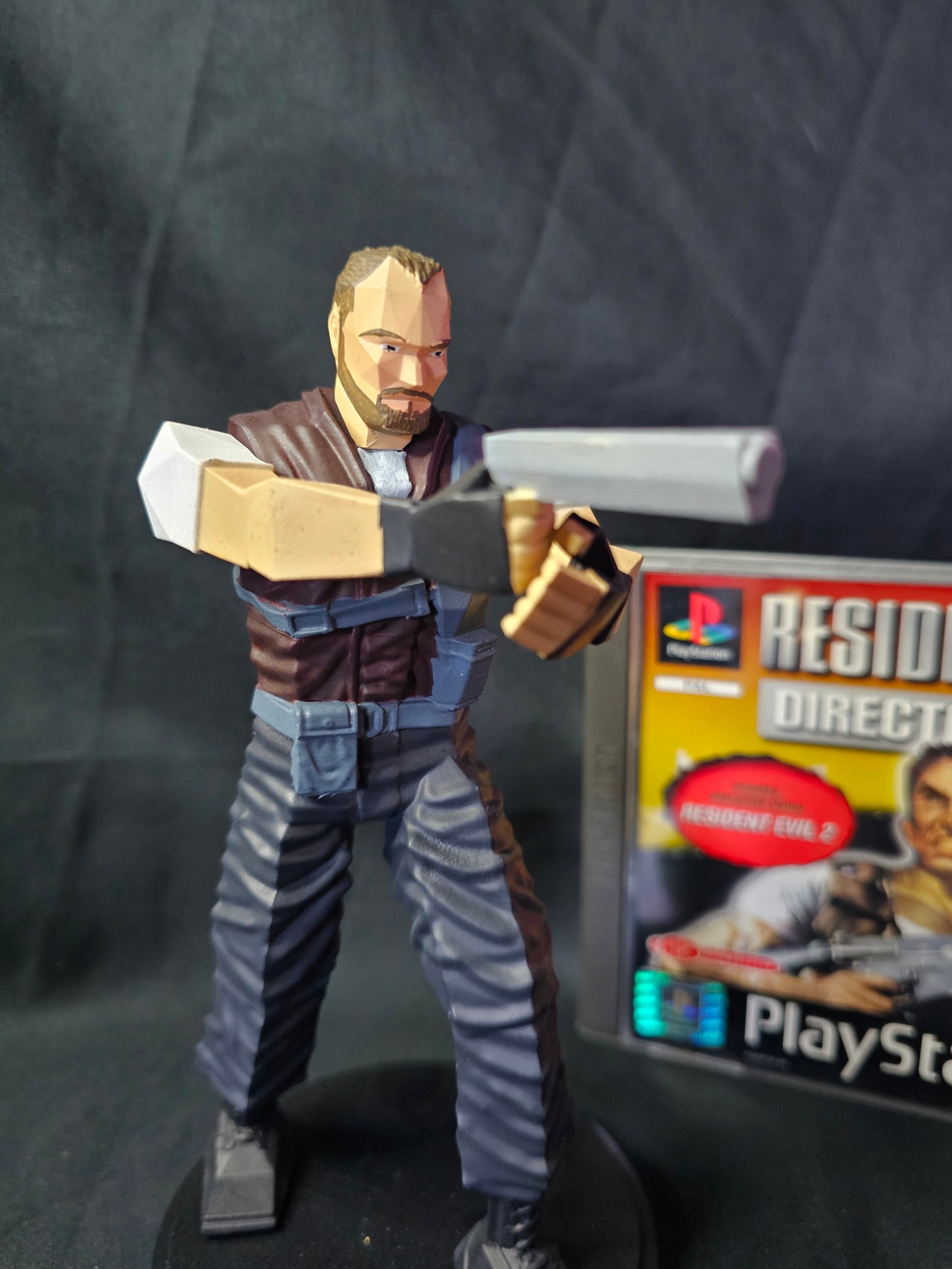 Resident Evil Barry Burton Low Poly series