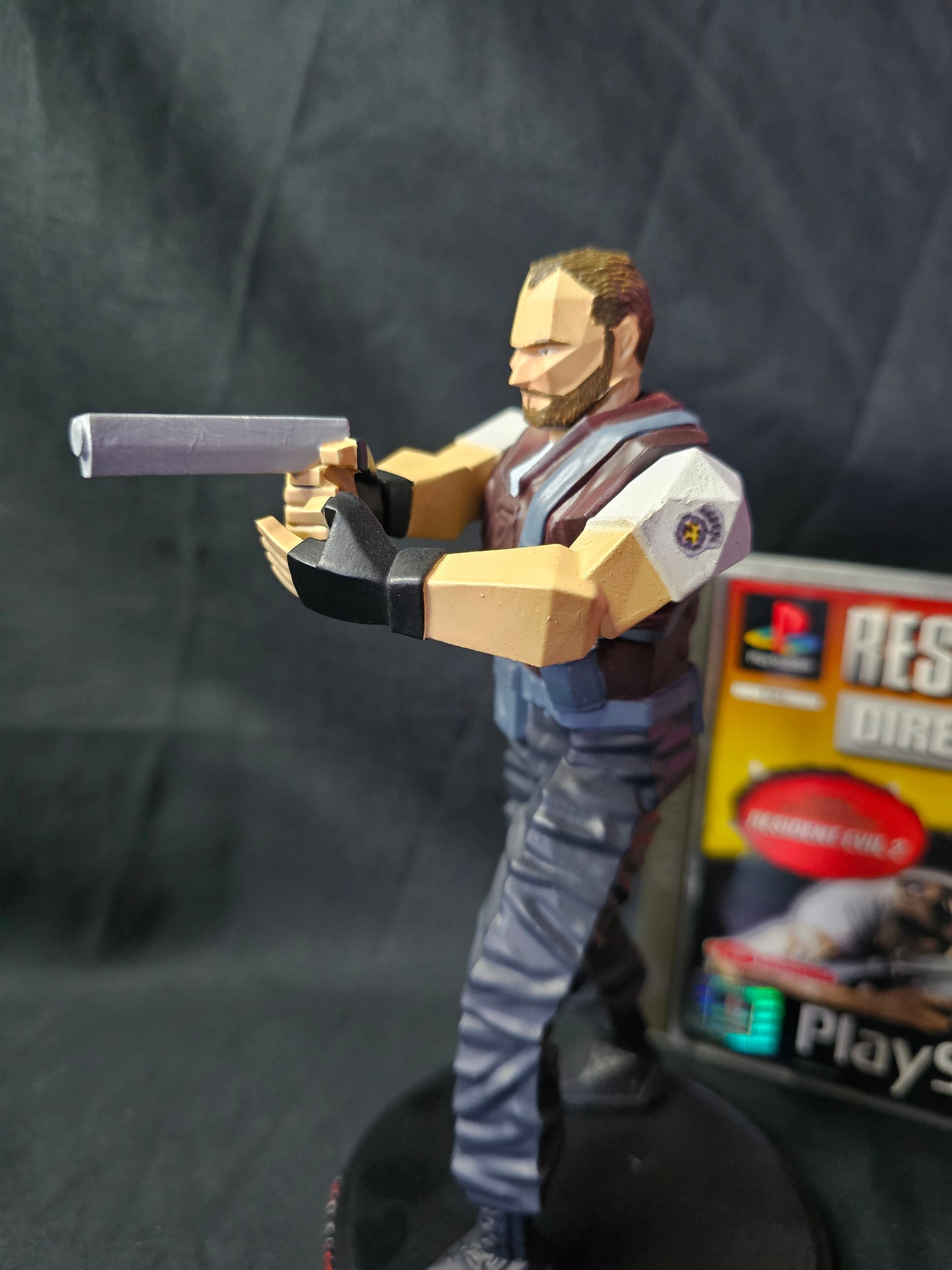 Resident Evil Barry Burton Low Poly series