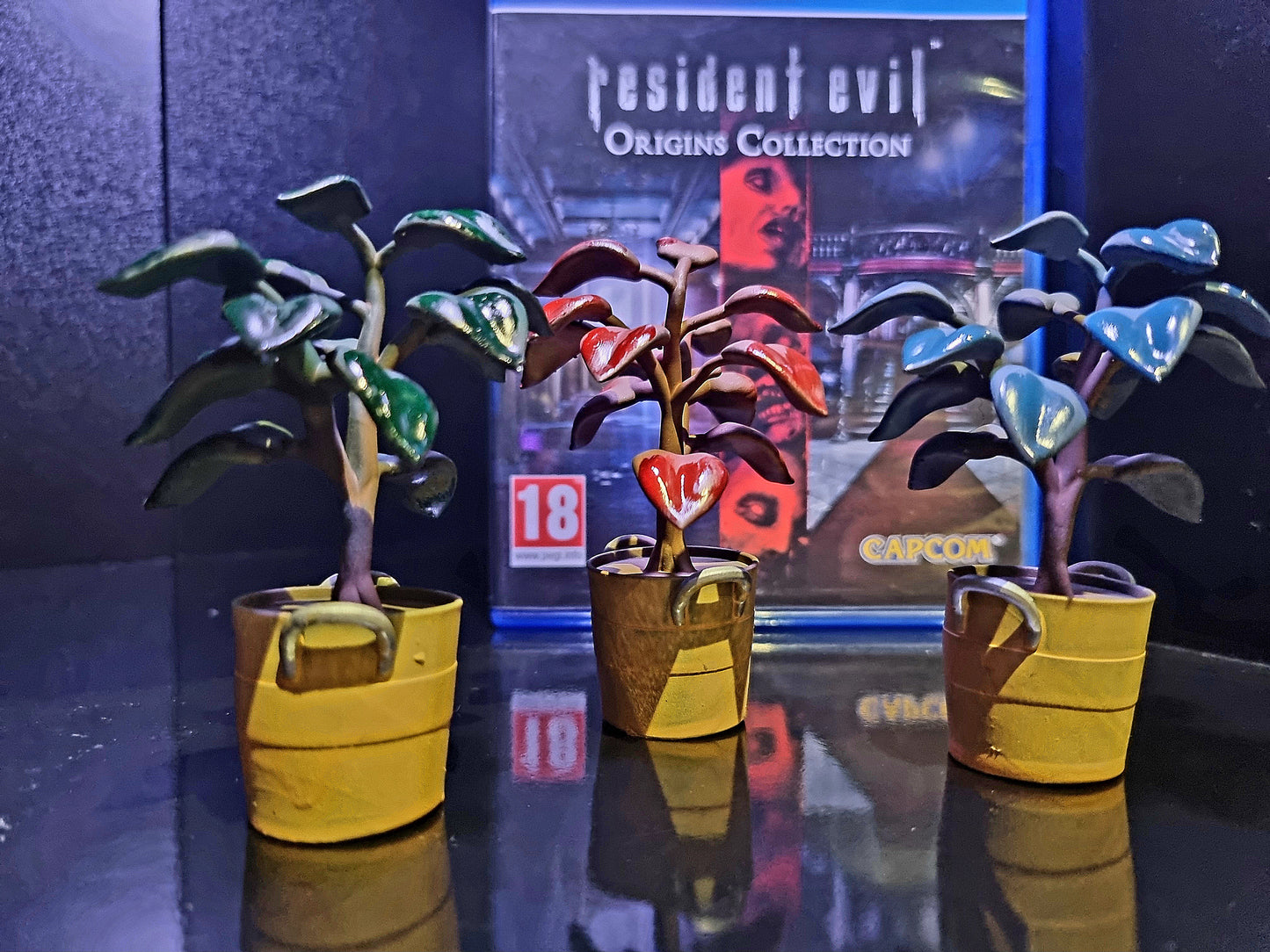 Classic Resident Evil herbs x3 1/6 scale