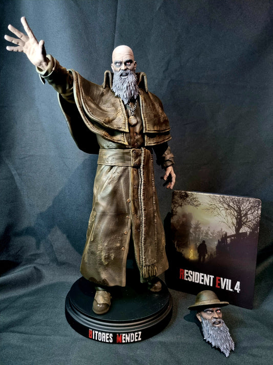 Resident Evil 4 Remake Bitores Mendez 1/6 Statue with interchangeable heads