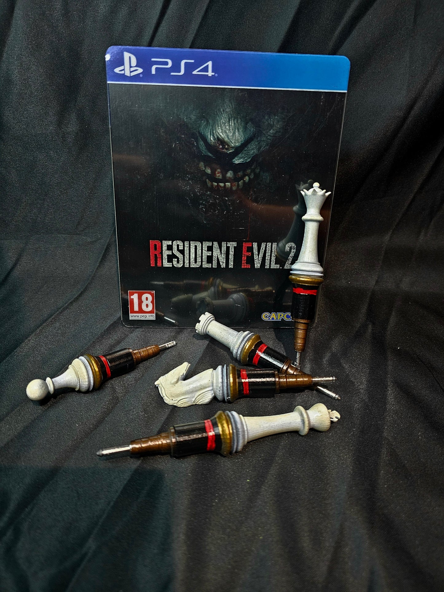 Resident Evil 2 Plugs All 6 included! 1:1 Prop Replica