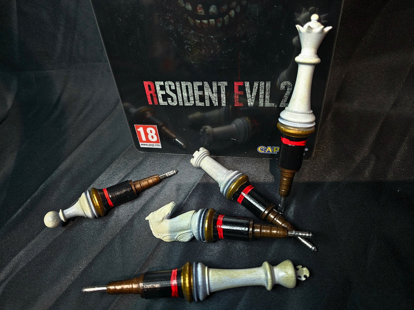 Resident Evil 2 Plugs All 6 included! 1:1 Prop Replica