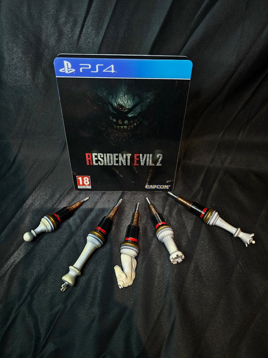 Resident Evil 2 Plugs All 6 included! 1:1 Prop Replica