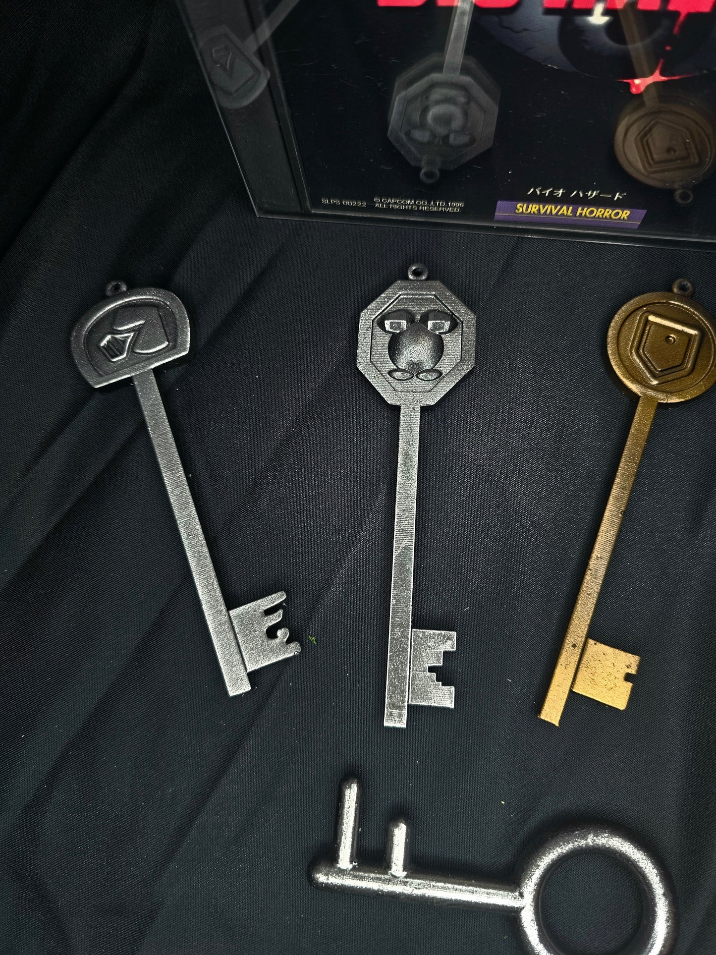 Resident Evil Mansion Keys (1996) (set of 5) 1:1 Prop Replica