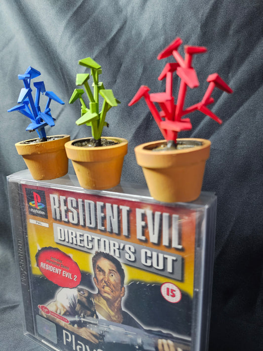 Resident Evil Herbs Low Poly series