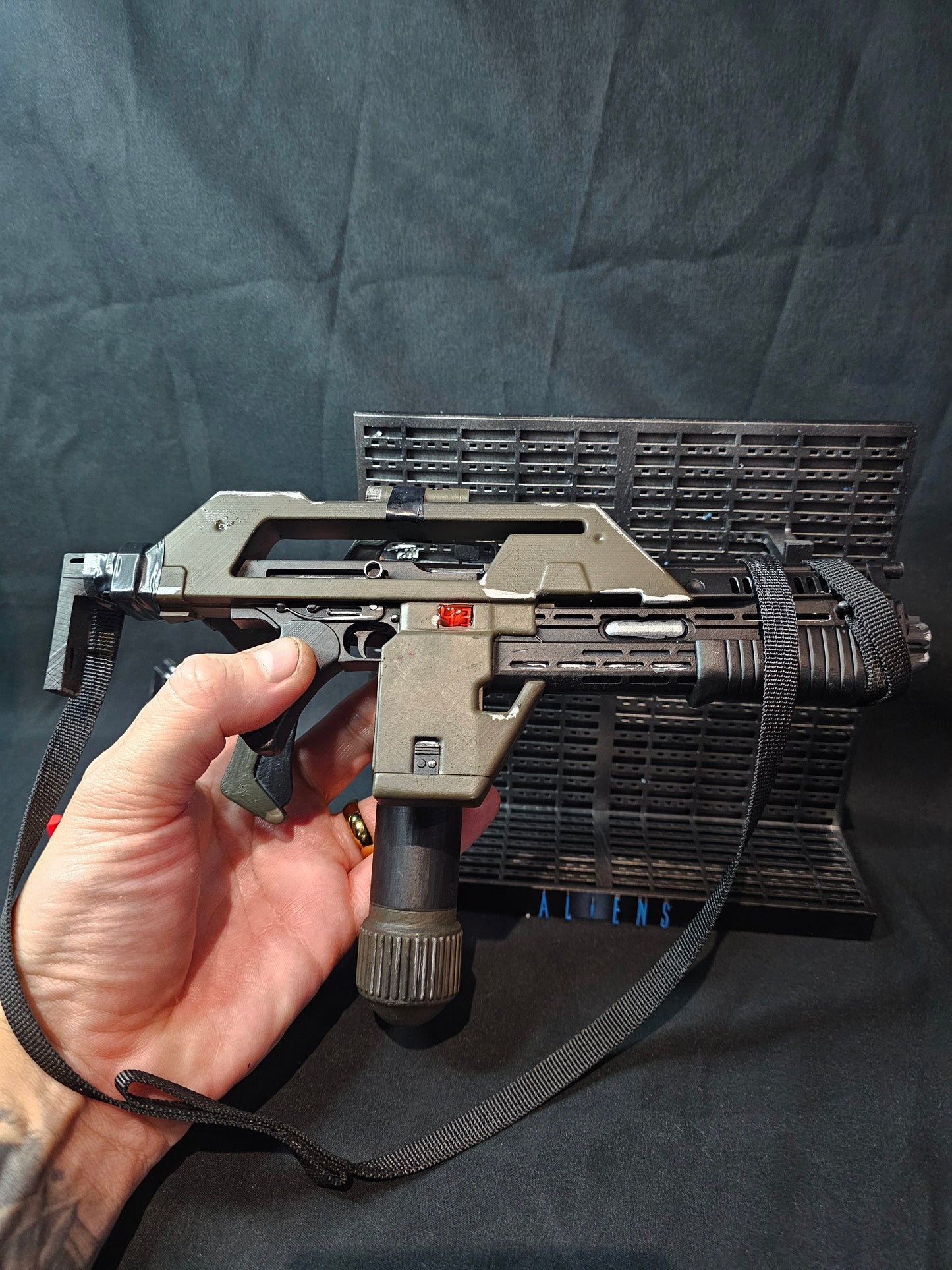 Aliens Ripley final battle Pulse Rifle/Flamethrower miniature model 250mm