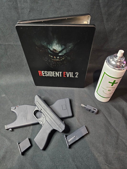 Resident Evil 2 First Aid Spray and Matilda 1:2 scale prop