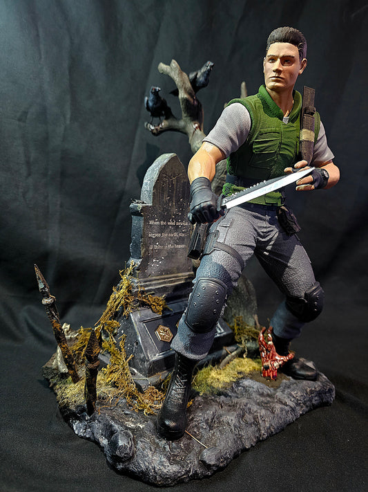 1/6 Resident Evil Chris Redfield Premium Statue & Diorama