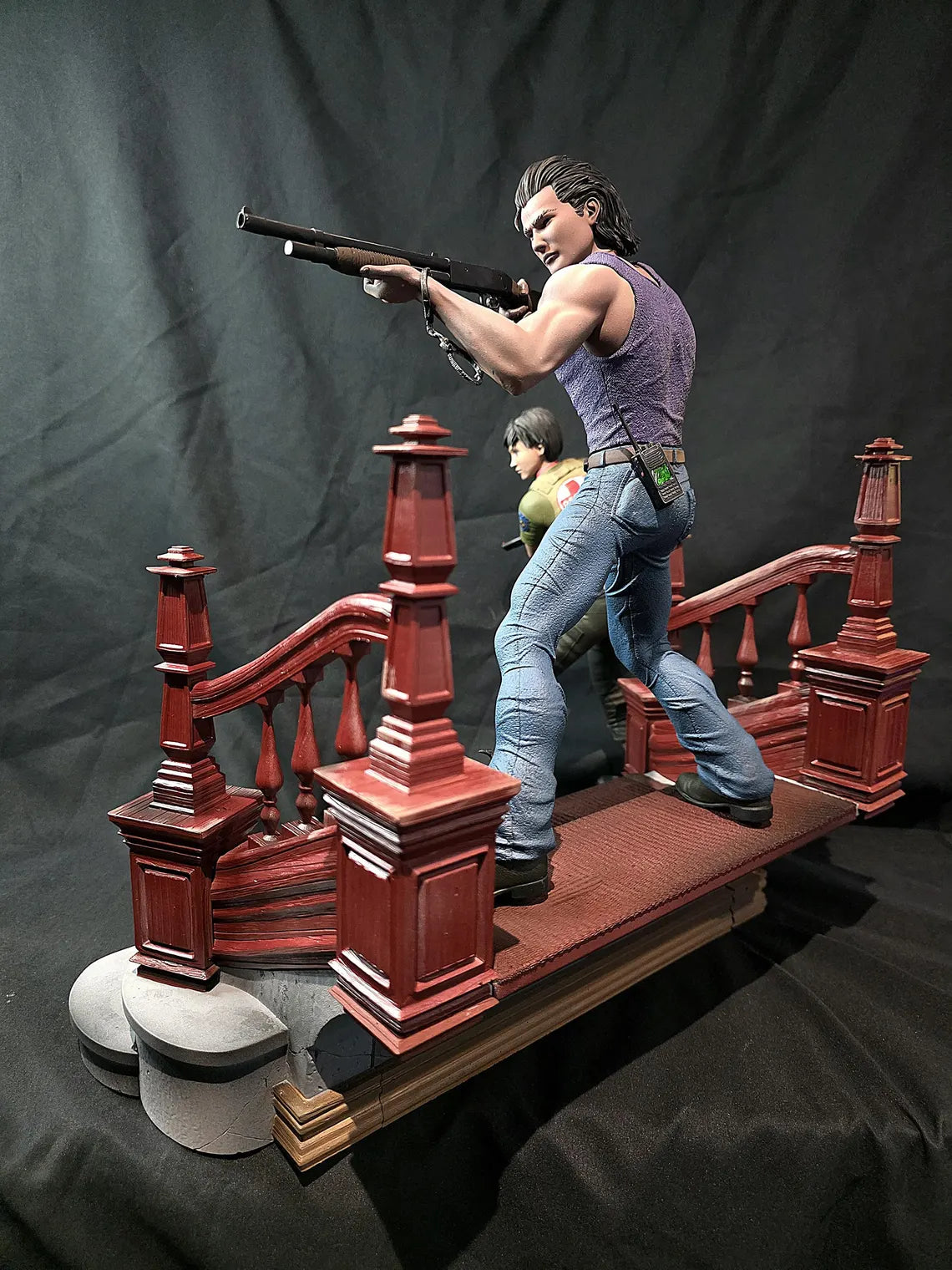 1/6 Resident Evil Zero Billy & Rebecca Premium Statue and base