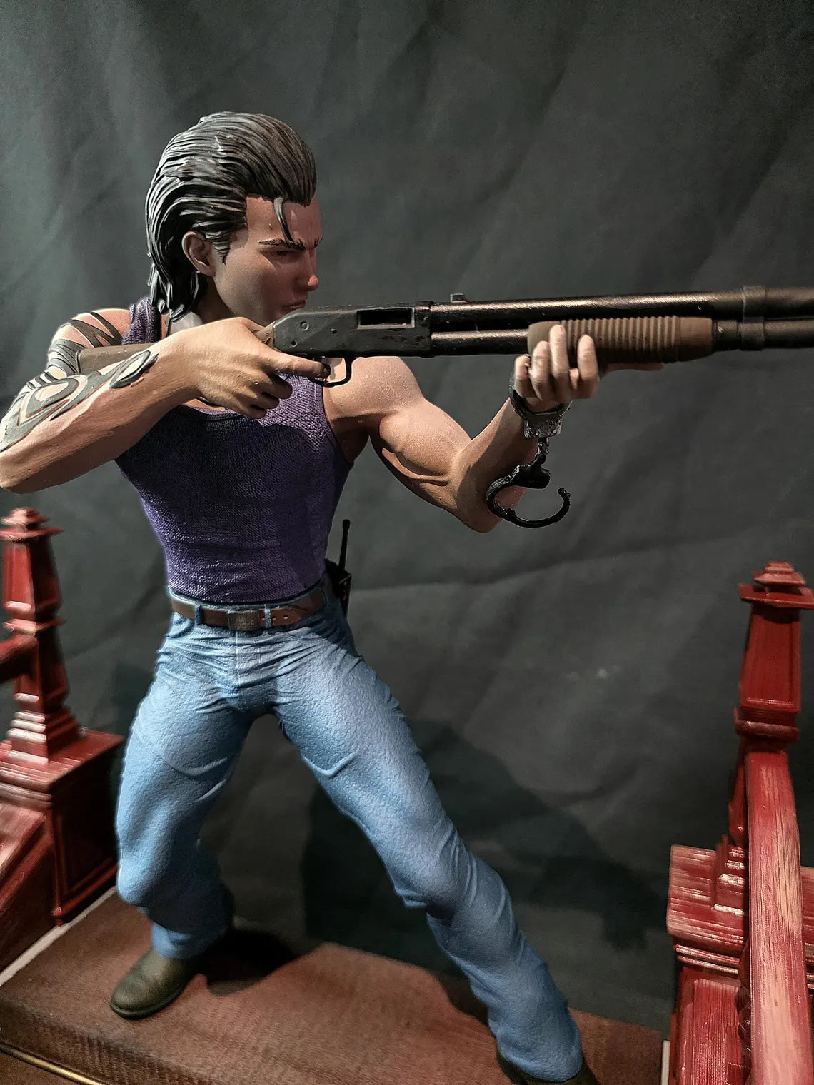 1/6 Resident Evil Zero Billy & Rebecca Premium Statue and base