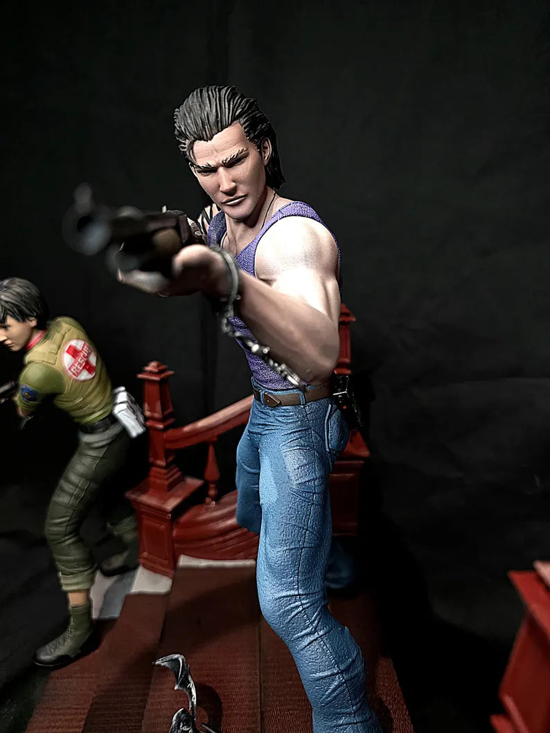 1/6 Resident Evil Zero Billy & Rebecca Premium Statue and base